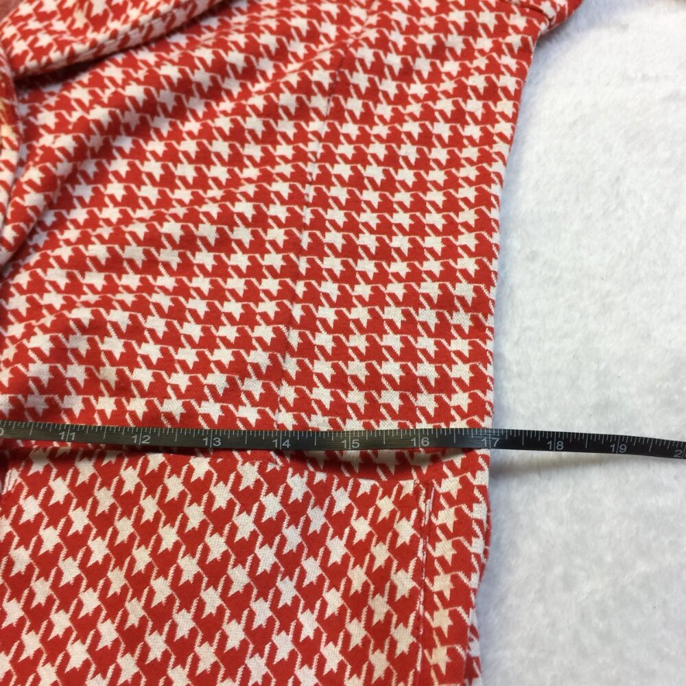 Cabi Blazer Jacket Sz S Womans Red White Classic Houndstooth Streth Pocket #4249 - Picture 16 of 16